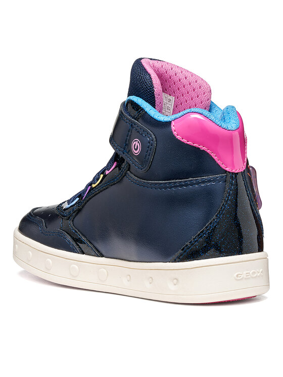 Geox Snīkeri Geox J Skylin Girl J668WB 0NFKC C4243 S Tumši zils