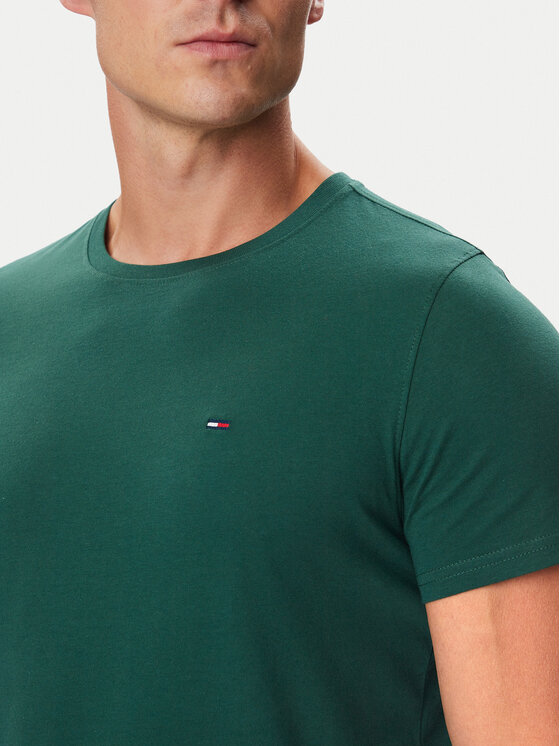Tommy Jeans Tommy Jeans Camiseta DM0DM04411 Verde oscuro Slim Fit