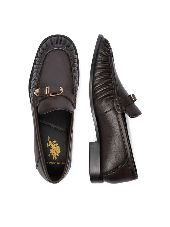 U.S. Polo Assn. Slipper U.S. Polo Assn. EO-LUFI001W/GL1 Dunkelbraun