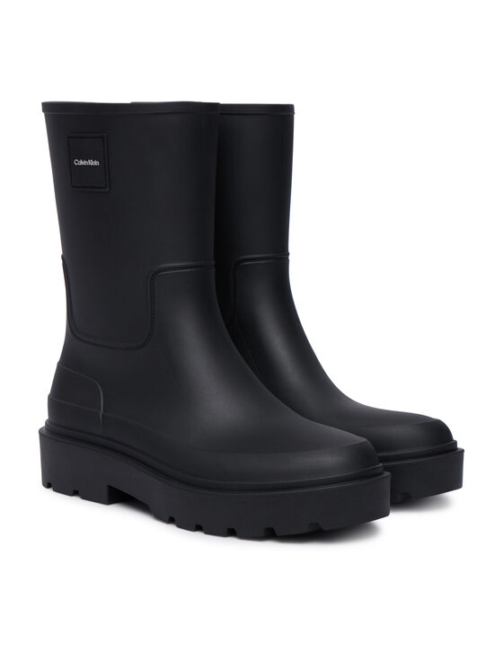 Calvin Klein Gumáky Calvin Klein Combat Rain Boot HM0HM02243 Čierna