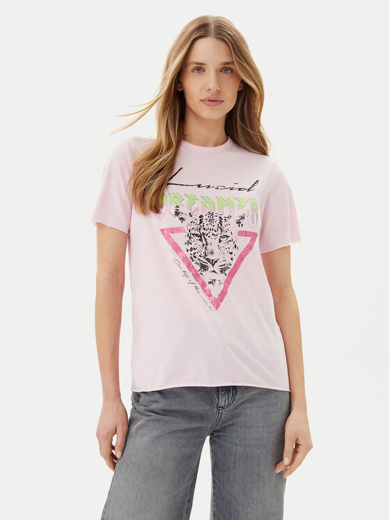 ONLY ONLY Футболка Lucy 15307412 Рожевий Regular Fit