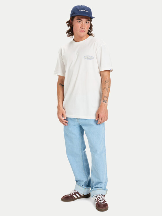 Quiksilver Quiksilver Camiseta Evo Border Lines EQYZT08191 Blanco Regular Fit