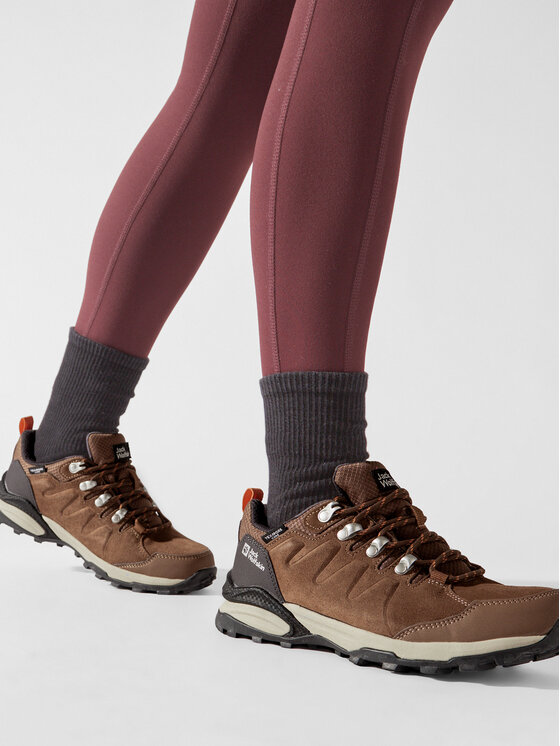 Jack Wolfskin Трекінгові черевики Jack Wolfskin Refugio Texapore Low W 4050821 Коричневий