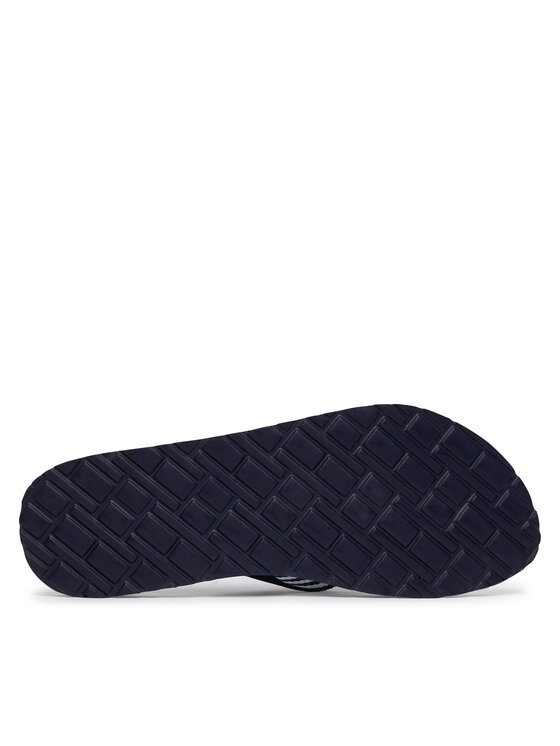 Tommy Hilfiger Čības uz pirksta Tommy Hilfiger Th Ithaca Stripe Summer Sandal FW0FW09192 Tumši zils