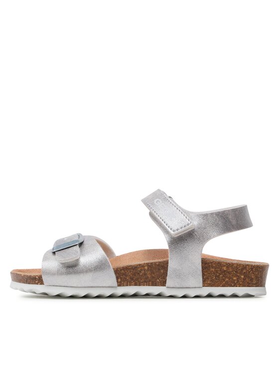 Geox Sandali Geox J Adriel Girl J028MC000BJC1007 S Srebrna