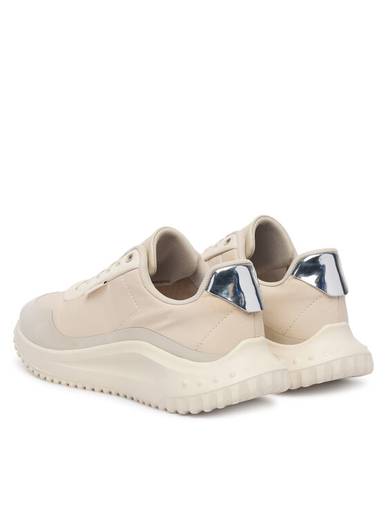 Calvin Klein Laisvalaikio batai Calvin Klein Eva Runner Lace Up Mat Mix YW0YW02016 Smėlio
