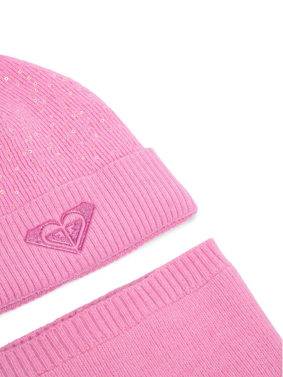 Roxy Komplet czapka i komin Roxy CEO-ROXY_ACCCS_08_AW2025 Różowy