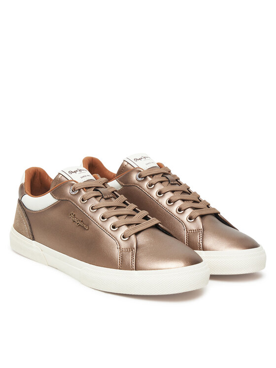 Pepe Jeans Sneakersy Pepe Jeans Kenton Glam W PLS300005 Złoty