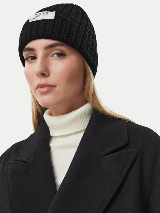 Tommy Hilfiger Cepure Tommy Hilfiger Script AW0AW18972 Melns