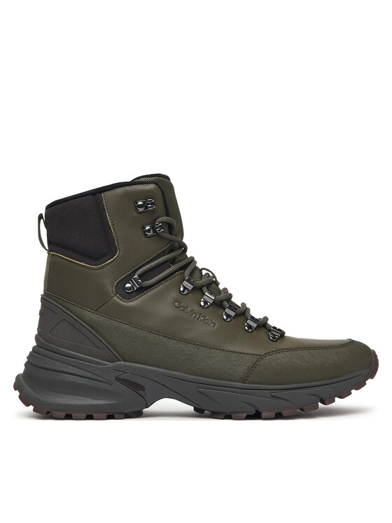 Calvin Klein Polacchine Calvin Klein Hike Runner Mid Laceup Lth HM0HM02323 Verde