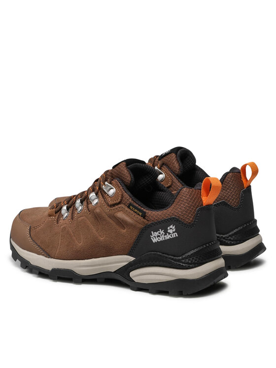 Jack Wolfskin Трекінгові черевики Jack Wolfskin Refugio Texapore Low W 4050821 Коричневий