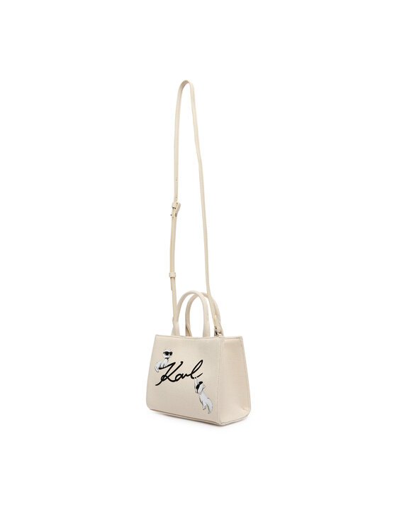 KARL LAGERFELD Ročna torba KARL LAGERFELD B1W50094 Bež
