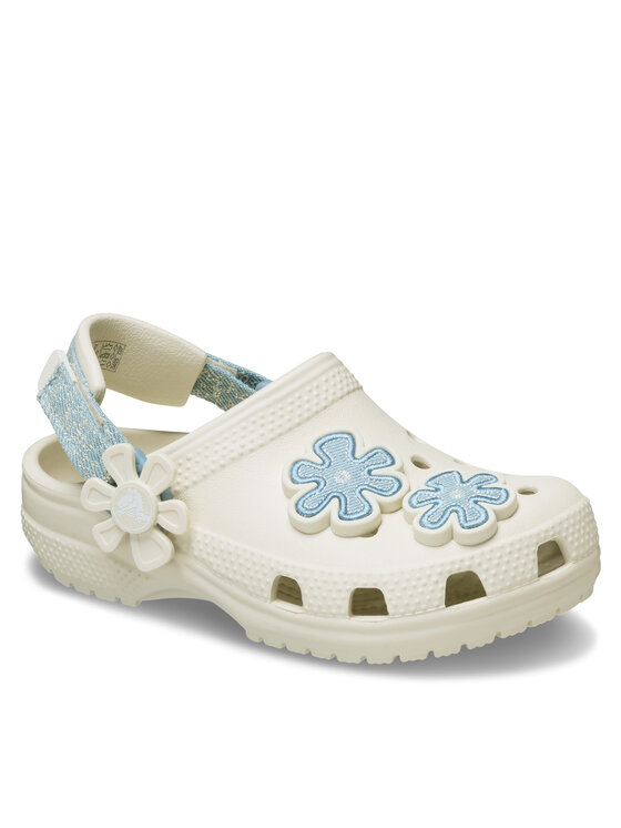 Crocs Шльопанці Crocs Clsc Dnm Flwr Adj BackstrapCgT 212512 Сірий