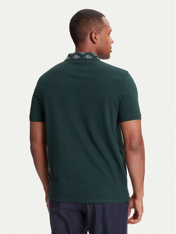 Guess Guess Polo majica M5YP34 KCJV1 Zelena Regular Fit