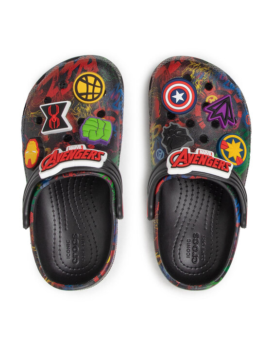 Crocs Natikače Crocs Classic Marvel Avengers Clog 207721-001 Crna