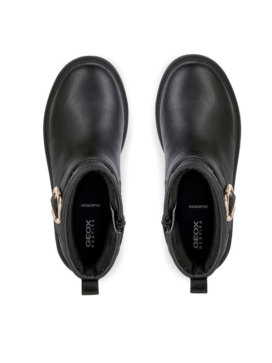 Geox Kozačky Geox J Eclair Girl J369QI 000BC C9999 M Černá