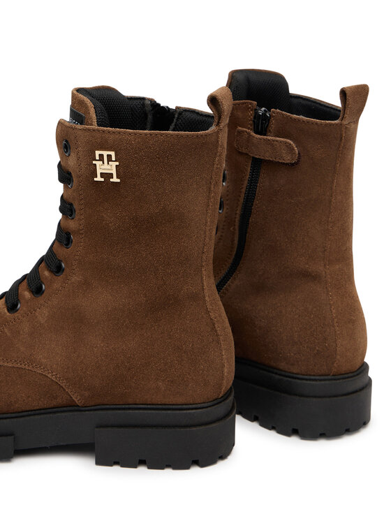 Tommy Hilfiger Turistická obuv Tommy Hilfiger Lace-Up Bootie T4A5-34024-1429 Hnědá