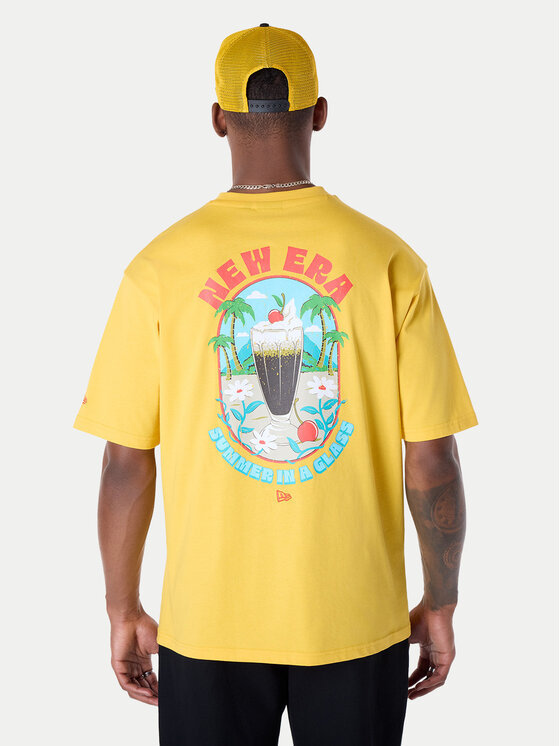New Era New Era Футболка 60596304 Жовтий Regular Fit