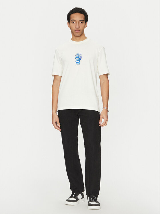 HUGO HUGO Футболка Nutongo 50533391 Білий Regular Fit