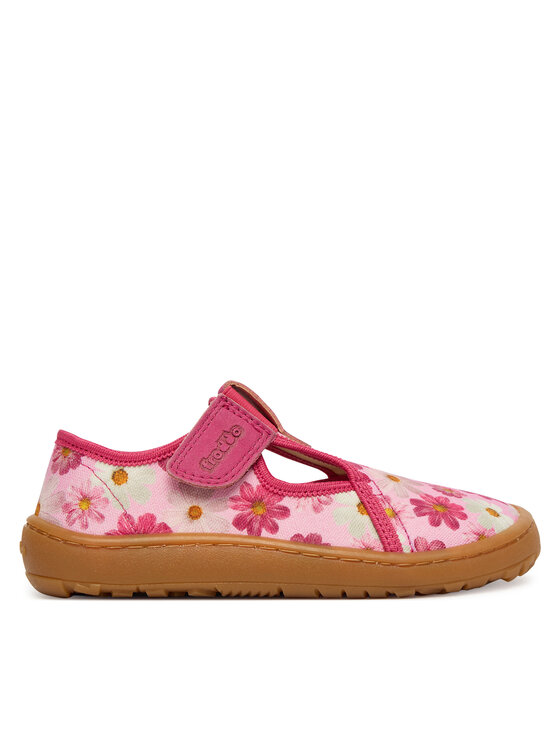 Froddo Тапочки Froddo Barefoot Canvas T-Bar G1700439-4 S Рожевий