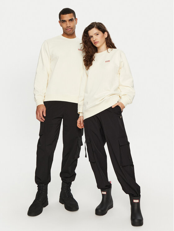 Hunter Hunter Світшот HARU0007242 Écru Regular Fit