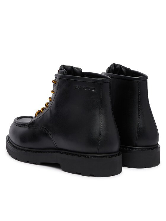 Tommy Jeans Зимни обувки Tommy Jeans Archive '01 American Lth Boot EM0EM01779 Черен