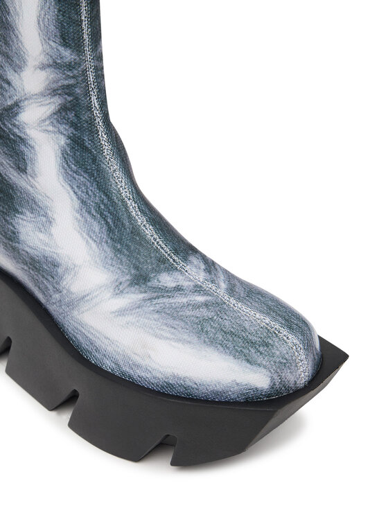 United Nude Μποτάκια United Nude Bull Canvas LO 110231006202 Ασημί