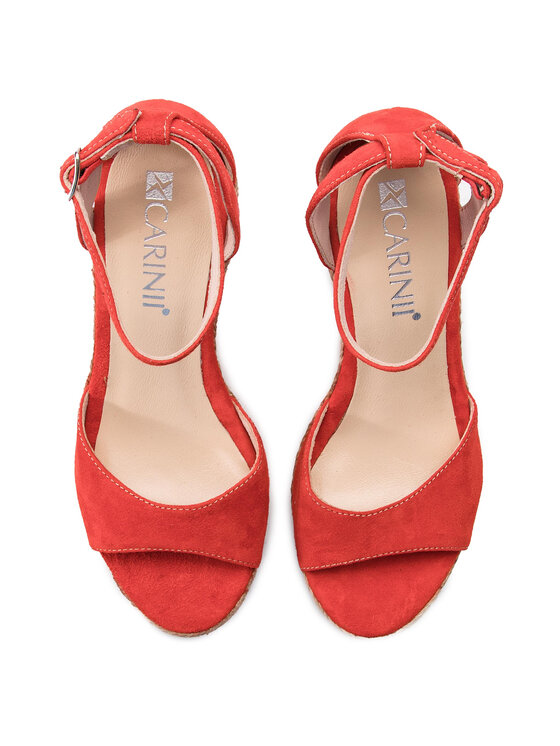 Carinii Espadryle Carinii B5100 Czerwony