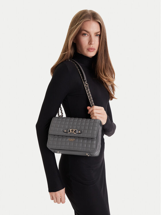 Guess Kabelka Guess Nadira HWQG84 24210 Sivá