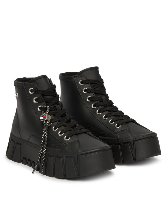 Tommy Jeans Zapatillas Tommy Jeans Tjw Platform Sneaker Leather Mc EN0EN03133 Negro