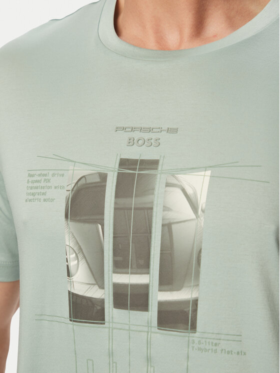 BOSS BOSS Camiseta PS Spirit70 Grx 50559811 Verde Regular Fit