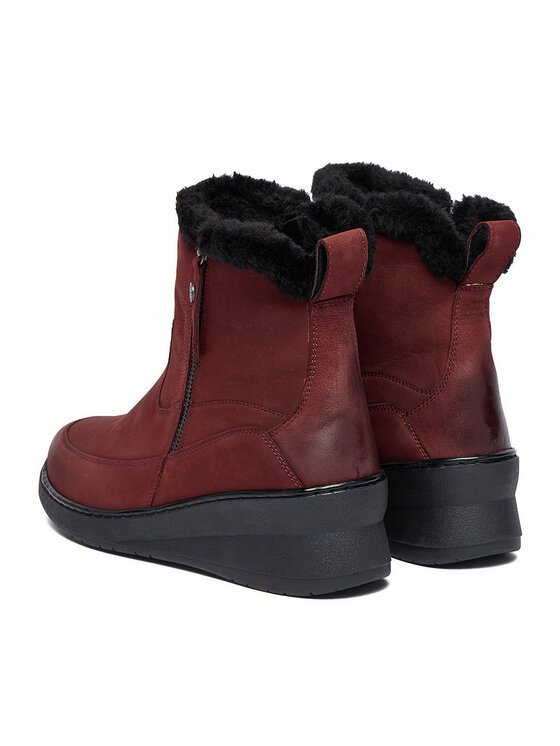 Go Soft Členková obuv Go Soft CEO-WI23-NUREN-01 Bordová