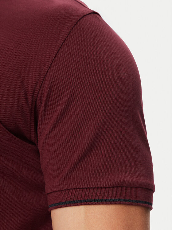Beverly Hills Polo Club Beverly Hills Polo Club Поло P-SS26M-P42561 Бордовий Regular Fit