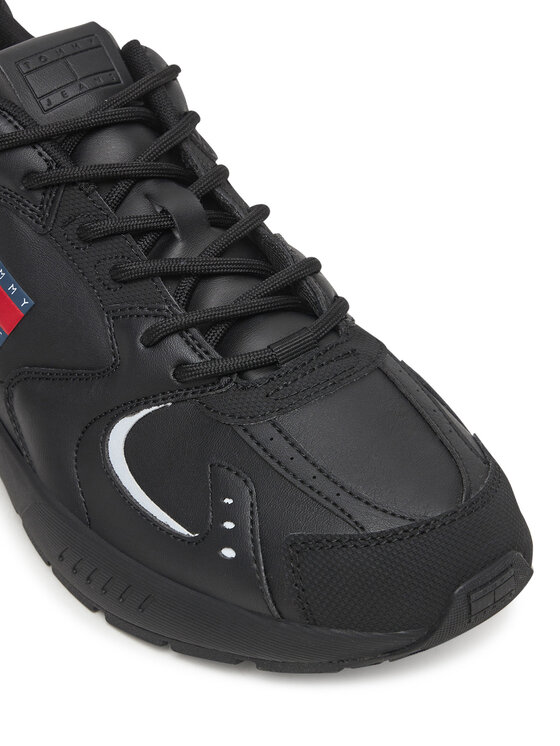 Tommy Jeans Сникърси Tommy Jeans Tjm Runner Leather EM0EM01621 Черен