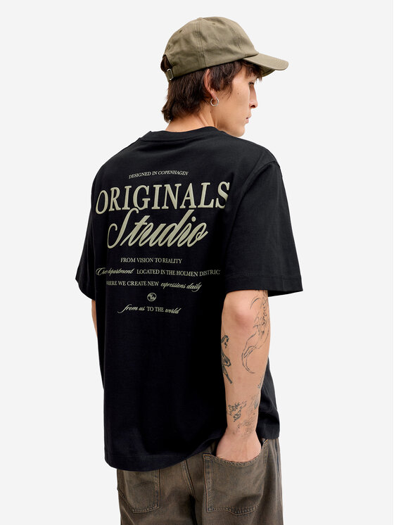 Jack & Jones Jack & Jones Camiseta Norrebro Typo 12282898 Negro Regular Fit