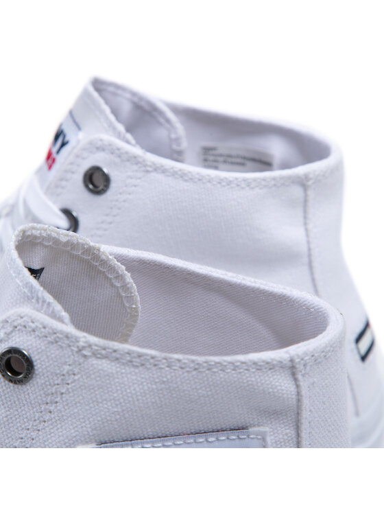 Tommy Jeans Tenisky Tommy Jeans Mit Cut Long Lace Up Vulc EM0EM00662 Bílá