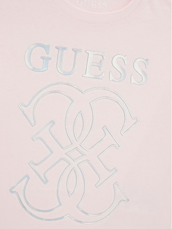 Guess Guess Футболка J6RI22 K8HM4 Рожевий Regular Fit