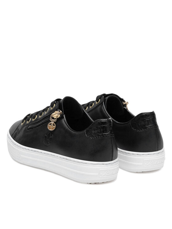 Rieker Sneakersy Rieker L59L1-01 Černá