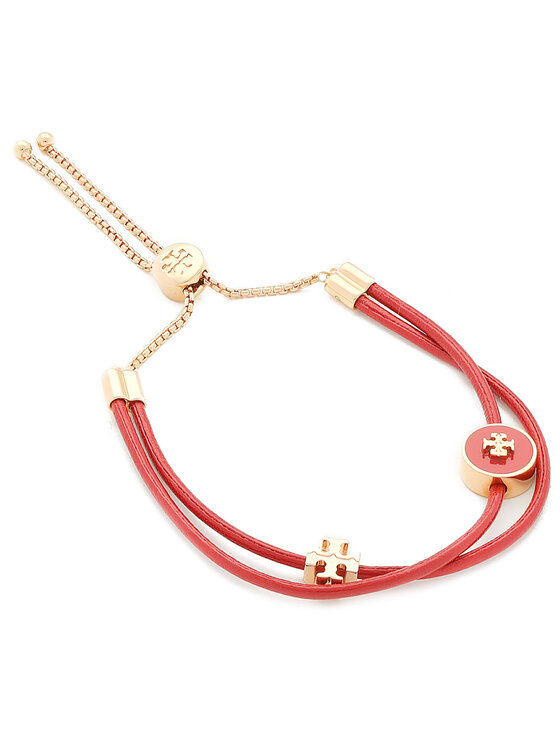 Tory Burch Bransoletka Tory Burch Kira Enamel Slider 61683 Czerwony