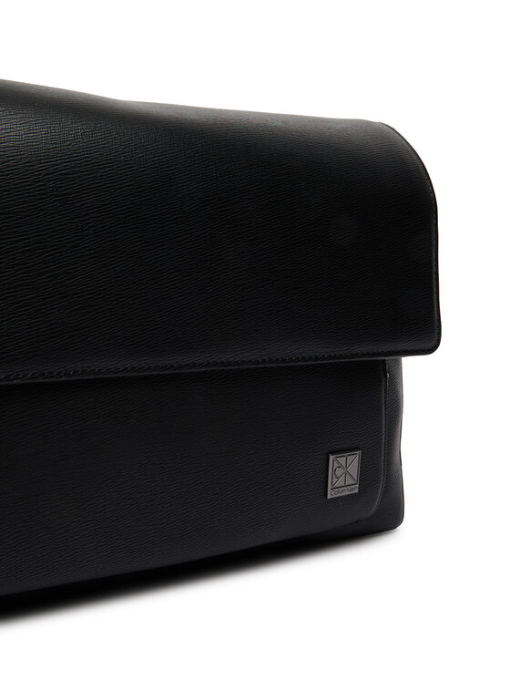 Calvin Klein Geantă crossover Calvin Klein Emblem Hw Flap Messenger LV04D3299G Negru