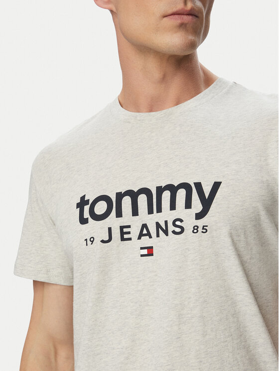 Tommy Jeans Tommy Jeans Camiseta Graphic DM0DM23376 Gris claro Slim Fit