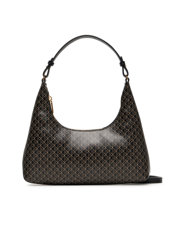 Calvin Klein Geantă Calvin Klein Emblem Aop Conv Shoulder Bag LV04F3298G Negru