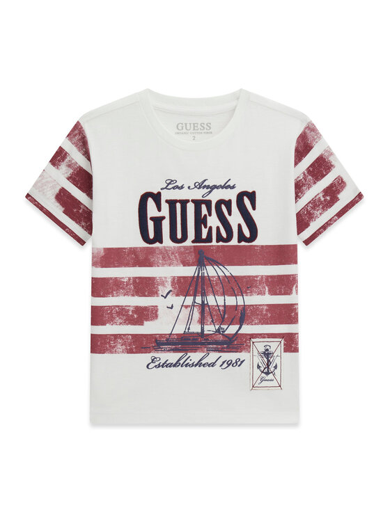 Guess Guess Футболка N6RI15 K6XN1 Білий Regular Fit