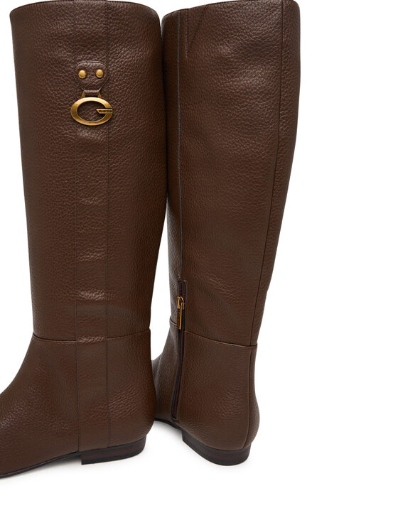 Guess Kozačky Guess FLFANA ELE11 Hnědá