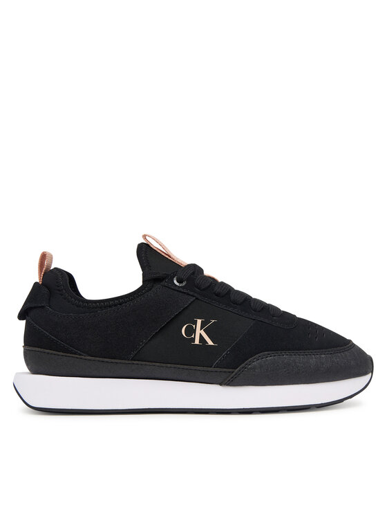 Calvin Klein Sneakersy Calvin Klein Retro Runner Sock Laceup Neo Mix HW0HW03250 Čierna