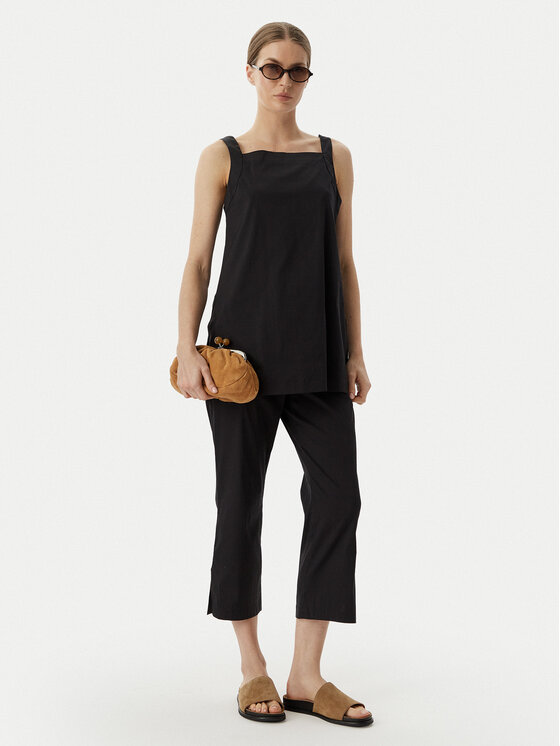 Max Mara Beachwear Max Mara Beachwear Топ 2616161019650 Чорний Regular Fit