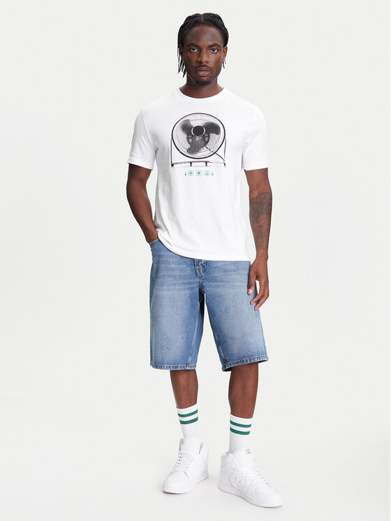 United Colors Of Benetton United Colors Of Benetton T-shirt 3BL0U10AG Bianco Relaxed Fit