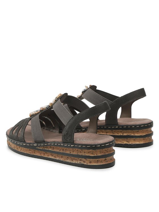 Rieker Sandali Rieker 62949-45 Siva