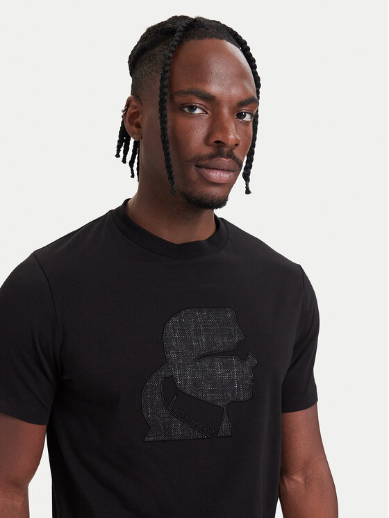 KARL LAGERFELD KARL LAGERFELD Camiseta 755041 564236 Negro Regular Fit
