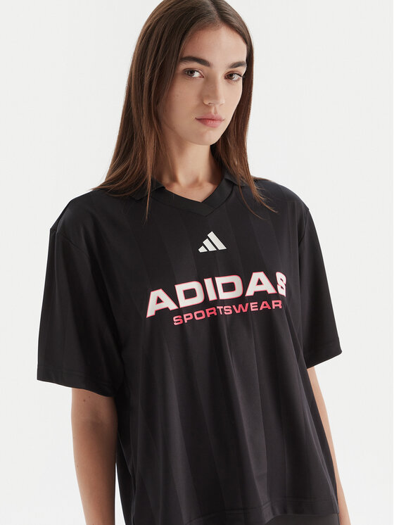 adidas adidas Polo majica Tiro JN2749 Črna Loose Fit